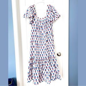 Ophelia & Indigo Block Print Dress